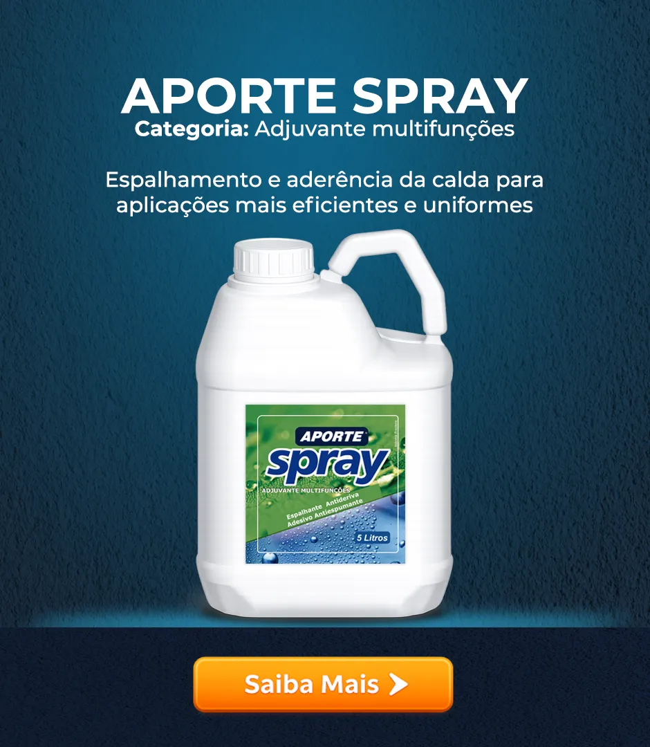 Aporte Spray adjuvante multifunções para caldas agrícolas